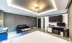 TV a/nebo společenská místnost v ubytování Chuncheon Hotel View