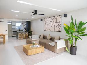 Χώρος καθιστικού στο The Pool Residence