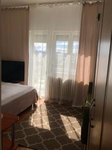Postel nebo postele na pokoji v ubytování Penthouse Modena