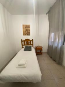 Postel nebo postele na pokoji v ubytování Hostal La Masia