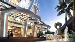 a rendering of a building with people in front of it at The Mark in Hai Phong