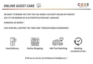 una captura de pantalla del sitio web de atención al huésped en línea en Ht Tailored Service Urban Retreat Gym And Garden, en Seúl 90 fotos más