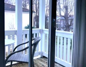Μπαλκόνι ή βεράντα στο Fewo Rosenhof 05 DÜNENROSE