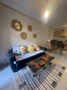 Χώρος καθιστικού στο Résidence Jasmin 2 Marrakech Gueliz