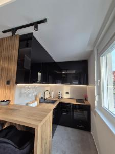 Kuchyň nebo kuchyňský kout v ubytování Apartman Milica