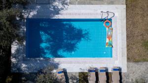 The swimming pool at or close to Torri di pietra