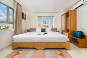 Ocean Bliss Hotel - Free Sauna客房内的一张或多张床位