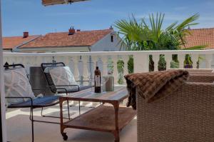 Balkón nebo terasa v ubytování Anmarie Apartments Crikvenica