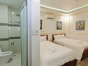 Koupelna v ubytování Ngọc Châu Hotel