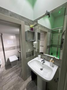 Koupelna v ubytování B&b La Ferrovia
