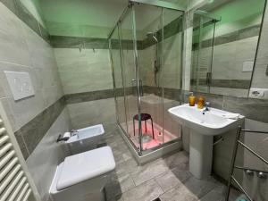 Koupelna v ubytování B&b La Ferrovia