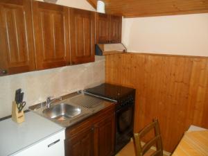 a small kitchen with a sink and a stove at Danko Apartments in Brna +9 photos