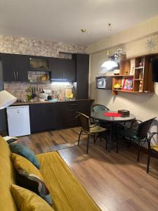 Kuchyň nebo kuchyňský kout v ubytování COSY Appartment