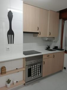 Kuchyň nebo kuchyňský kout v ubytování A Marea