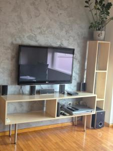 TV a/nebo společenská místnost v ubytování Moni