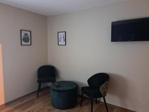 TV a/nebo společenská místnost v ubytování Gasthaus Sonne GbR