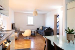 Posezení v ubytování PortHouse Apartments