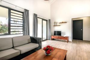 Posezení v ubytování ABC Lodges Curacao