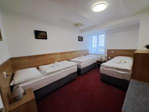Postel nebo postele na pokoji v ubytování Penzion U Cyrila