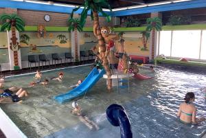 a group of people in a swimming pool at Vakantiewoning Bruinisse aan Jachthaven Zeeland, VP012 in Bruinisse