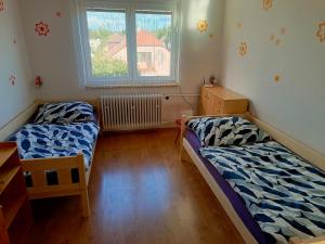 Posteľ alebo postele v izbe v ubytovaní Apartment Pražská