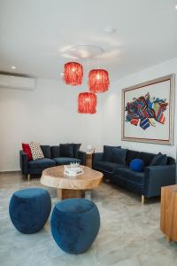 Posezení v ubytování iKu Urban Apartment