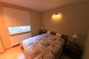 Katil atau katil-katil dalam bilik di Ferienwohnung Villa Albatros In Oberdellach