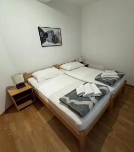Postel nebo postele na pokoji v ubytování Apartment Pirun