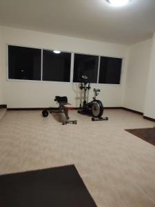 Fitness centrum a/nebo fitness zařízení v ubytování Layana Hotel