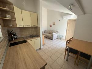 Kuchyň nebo kuchyňský kout v ubytování Apartment Pirun