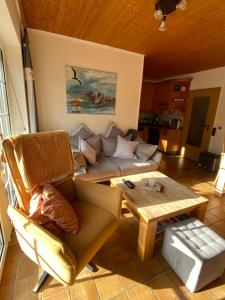 Posezení v ubytování Ferienwohnung Kluntjes