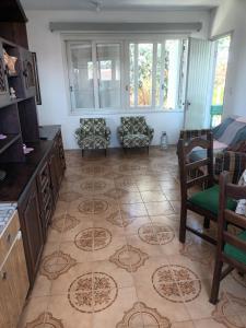 Χώρος καθιστικού στο Pousada Flor&Canela