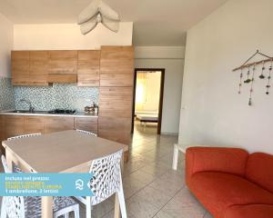 Posezení v ubytování RS321 - Marcelli, trilocale fronte mare con spiaggia inclusa