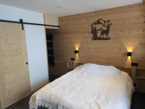 Posteľ alebo postele v izbe v ubytovaní Appartement Bois Colombes Châtel Réservation