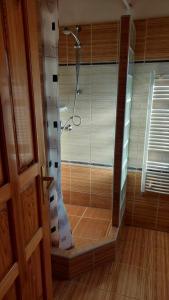 Kúpeľňa v ubytovaní Mediterrán Apartman és Vendégház
