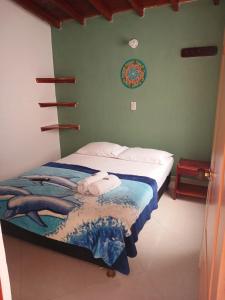 Letto o letti in una camera di Hotel Lagos de Guatape
