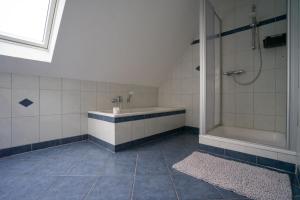 Vannituba majutusasutuses Ferienwohnung an der Mühle