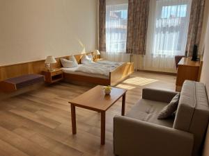Posezení v ubytování Hotel Goldenes Schiff