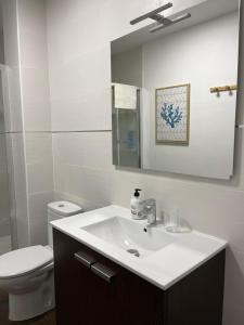 A bathroom at TESORO