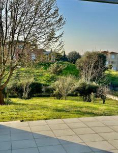 A garden outside Grand Afroditi LUX
