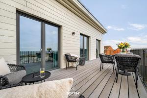 Svalir eða verönd á Waterfront Suite List auf Sylt