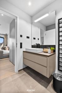 Kuhinja oz. manjša kuhinja v nastanitvi Turtle Bay Suite List auf Sylt