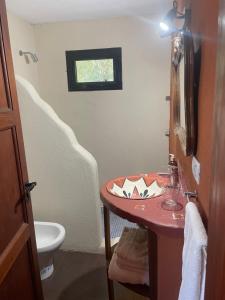Cabañas Taos Pueblo的一间浴室