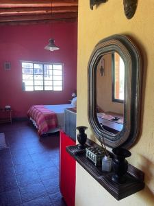 Cabañas Taos Pueblo客房内的一张或多张床位