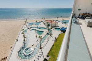 an aerial view of the pool at the beach at Ultimate Beach Escape 2-Bedroom in Puerto Penasco in Playa Encanto