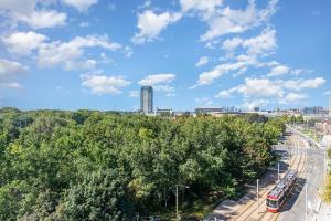 Nespecifikovaný výhled na destinaci Toronto nebo výhled na město při pohledu z apartmánu