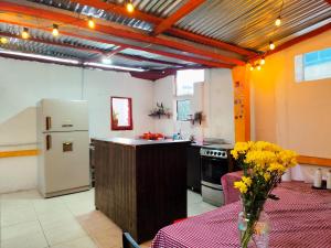 Kuchyň nebo kuchyňský kout v ubytování Mico Loco Casa Hostal