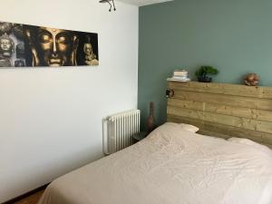 Postel nebo postele na pokoji v ubytování 28 rue Louis Bleriot 72700 Alonnes
