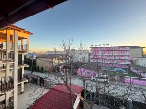 Budova, kde se aparthotel nachází