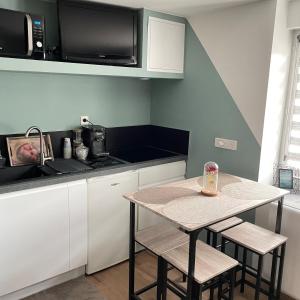 Η κουζίνα ή μικρή κουζίνα στο Sublime studio en face de la Moselle